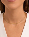 Cord Stainless Steel Gold Necklace