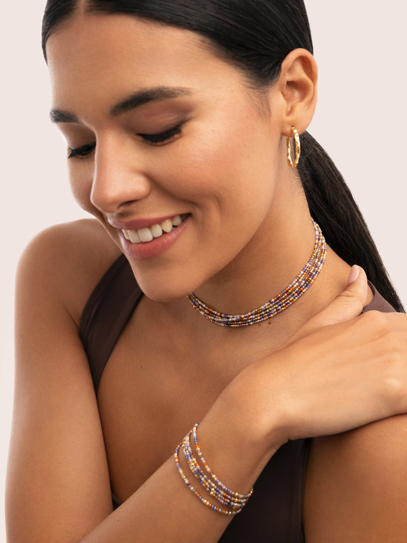 Armband Crystals Cleopatra Edelstahl mit 18kt Goldbeschichtung