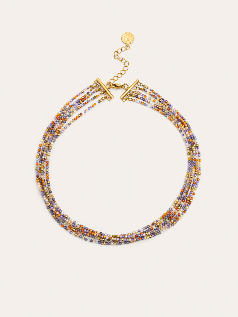 Crystals Cleopatra Choker, Edelstahl, vergoldet