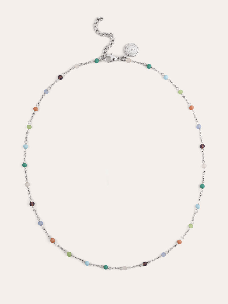 Halskette Crystals Colors aus Stahl