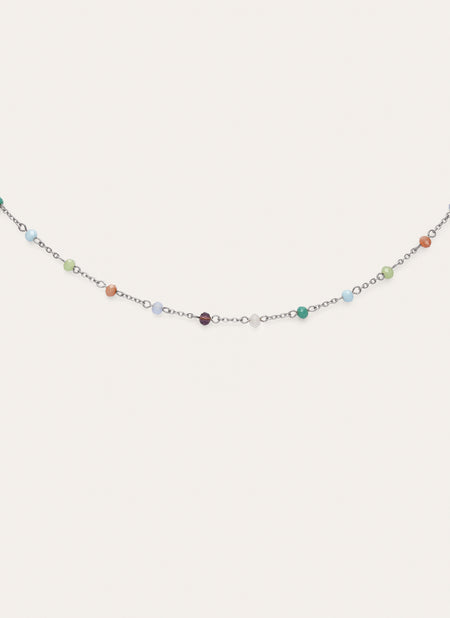 Halskette Crystals Colors aus Stahl