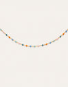 Dots Alpine Enamel Halskette Edelstahl, vergoldet