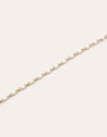 Collar Dots Enamel Blanco Acero Baño Oro