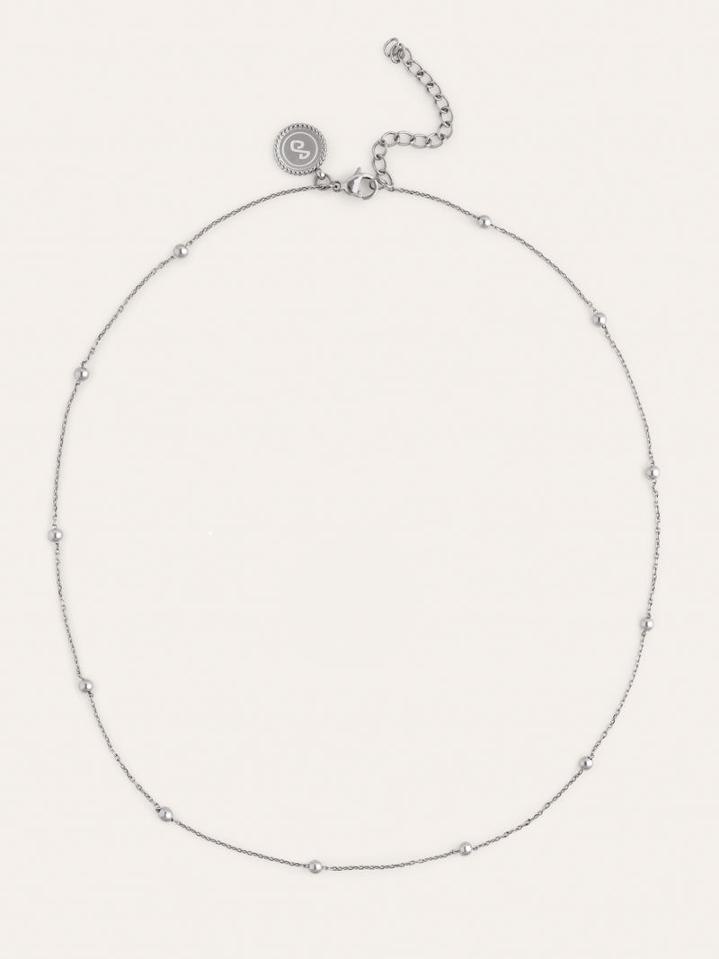Dots L Halskette Edelstahl