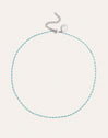 Collar Dots Turquoise Enamel Acero - vista 4