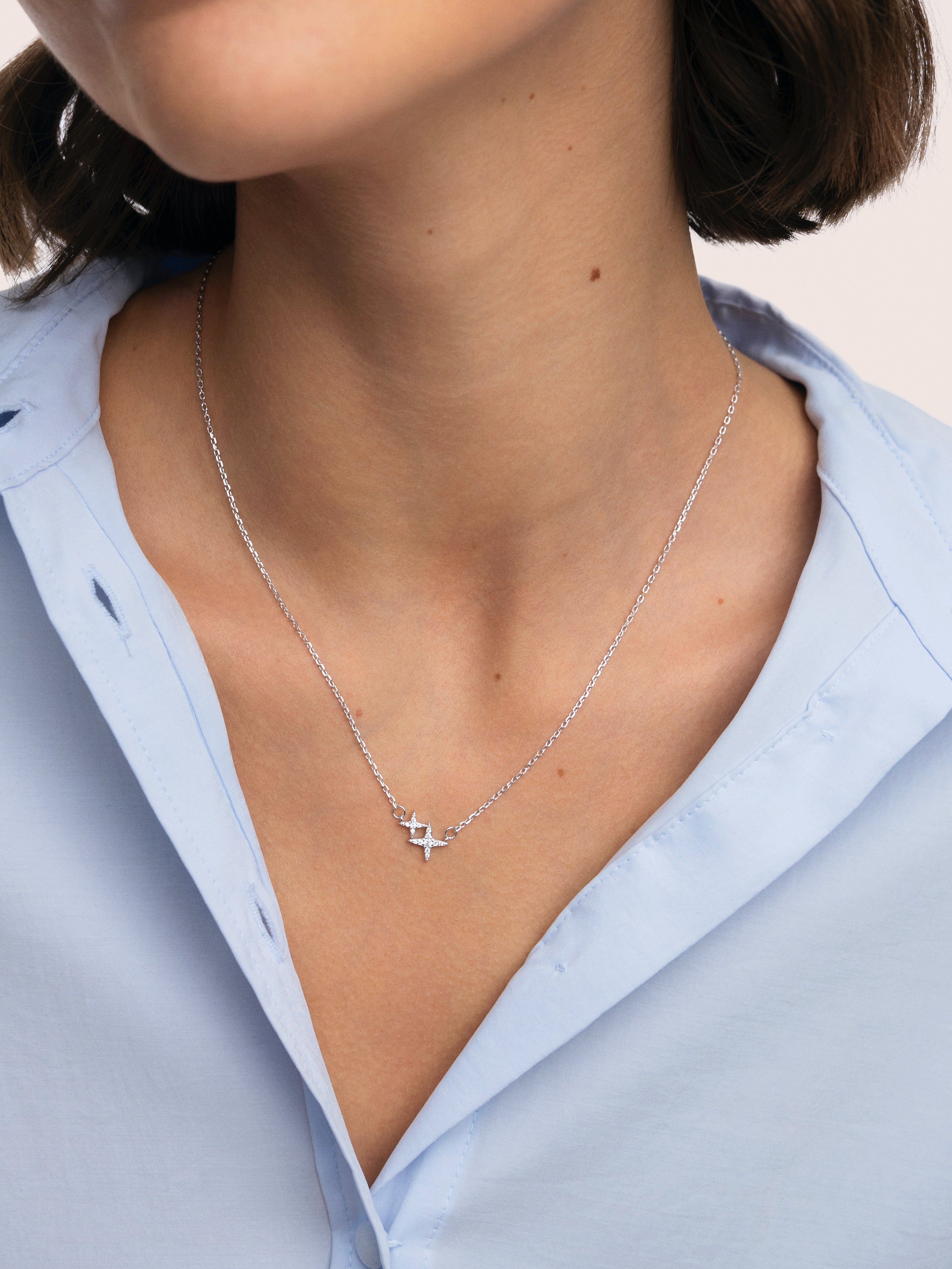 Collar Duo Spark Plata