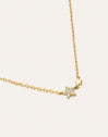 Imagen detalle de Colar Duo Stars com Banho de Ouro