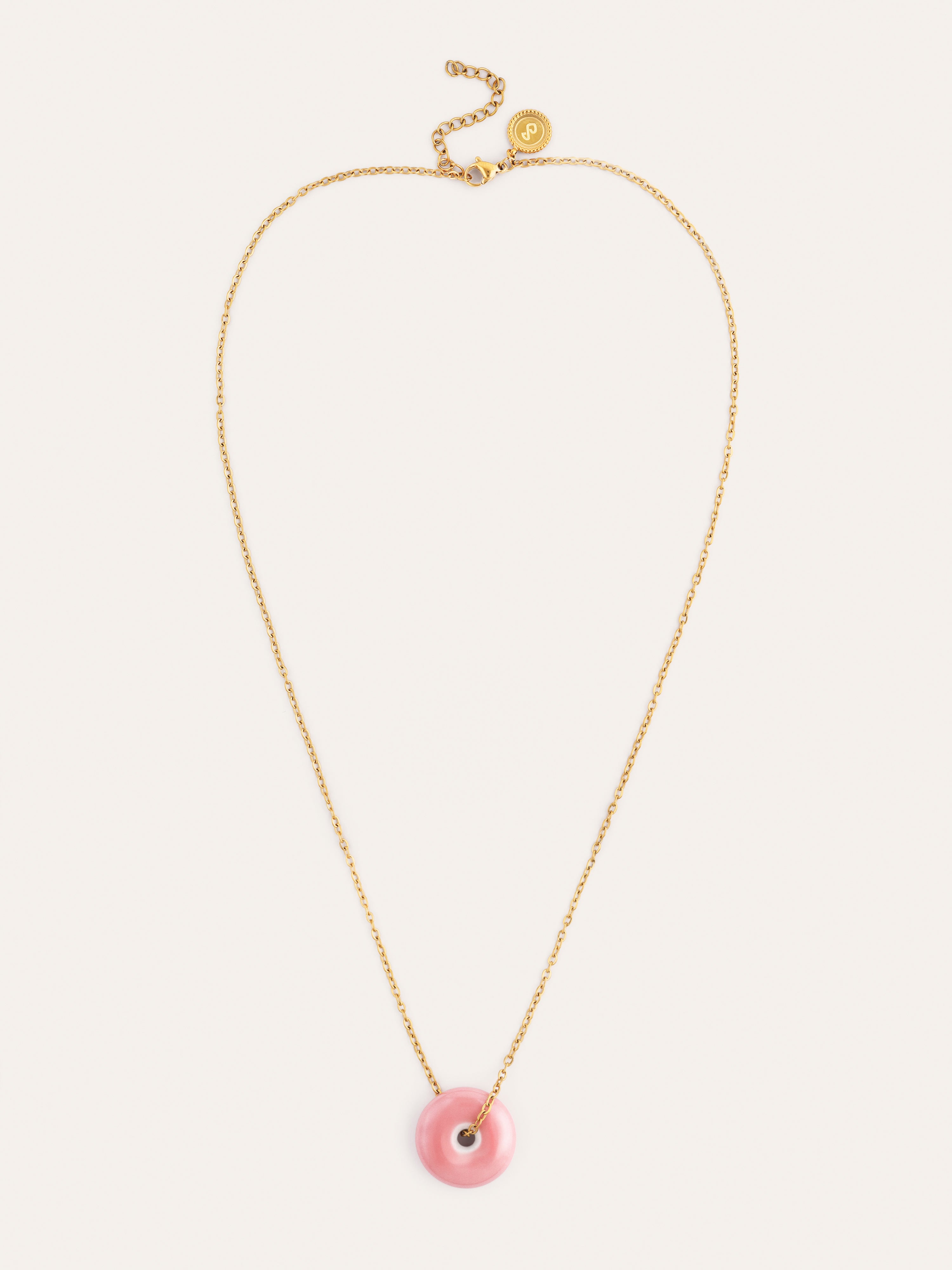 Easy Rosé Necklace Gold Plated Steel