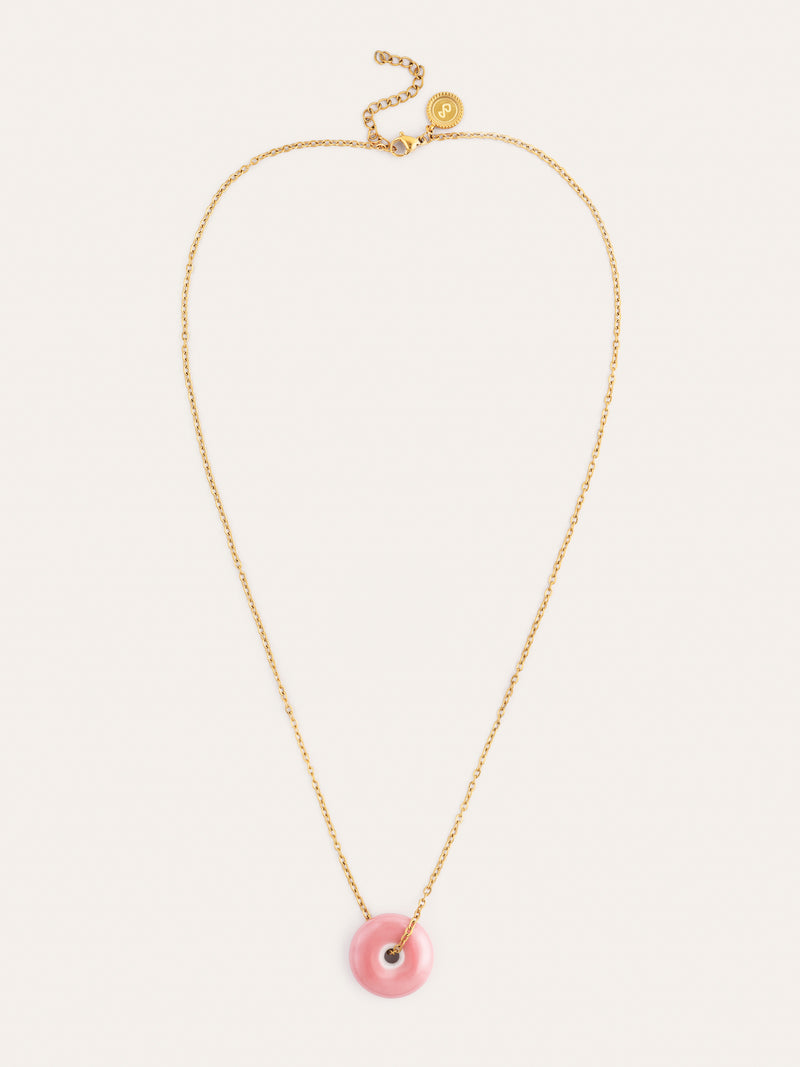 Easy Rosé Necklace Gold Plated Steel