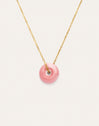 Easy Rosé Necklace Gold Plated Steel