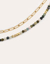 Collar Eloise Long Acero Baño Oro