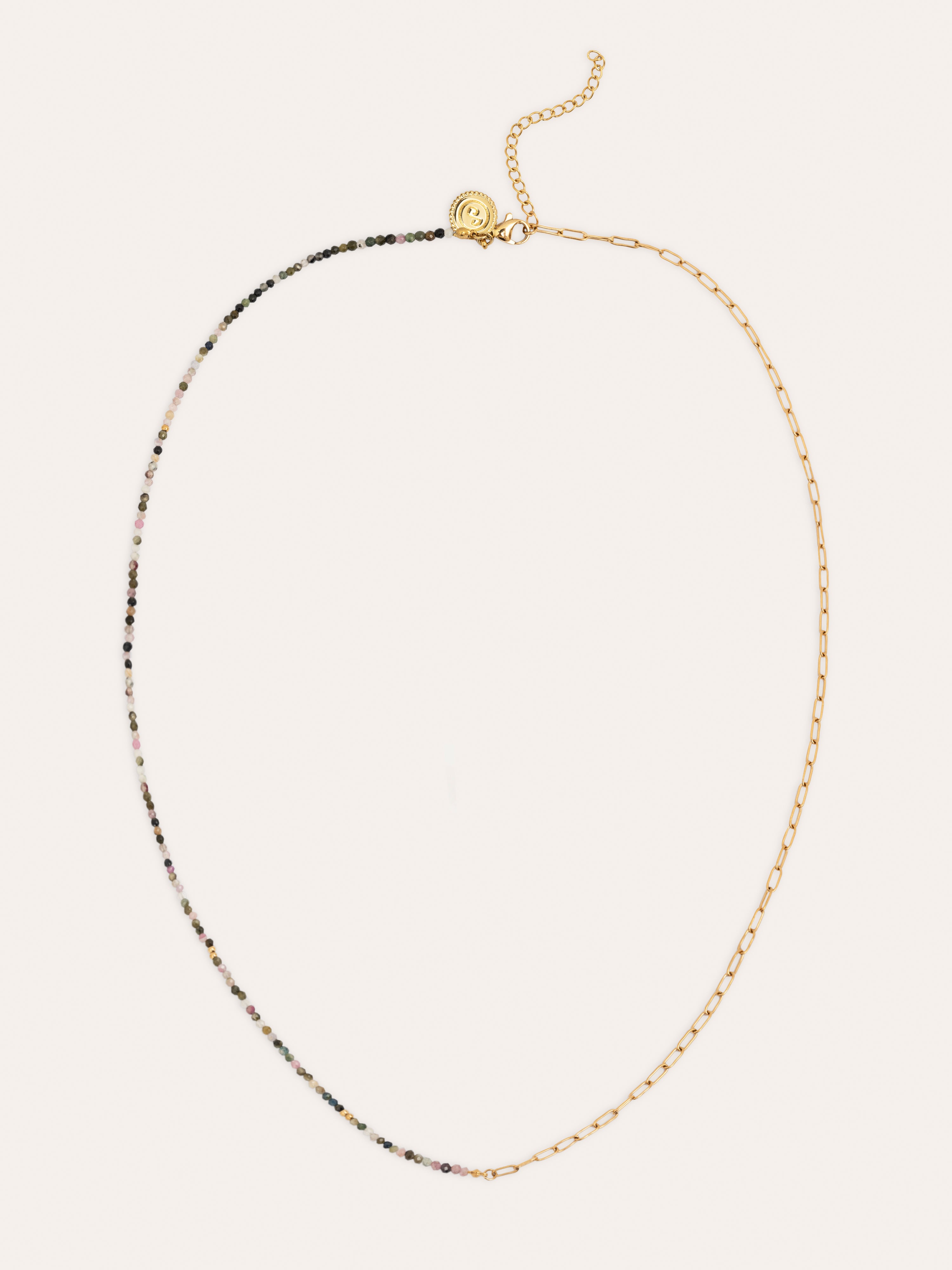 Collar Eloise Long Acero Baño Oro