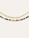Collar Eloise Long Acero Baño Oro