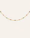 Collar Fine Enamel Miel Baño Oro