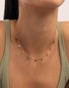 Collar Xiqueta Meua Colors Acero Baño Oro