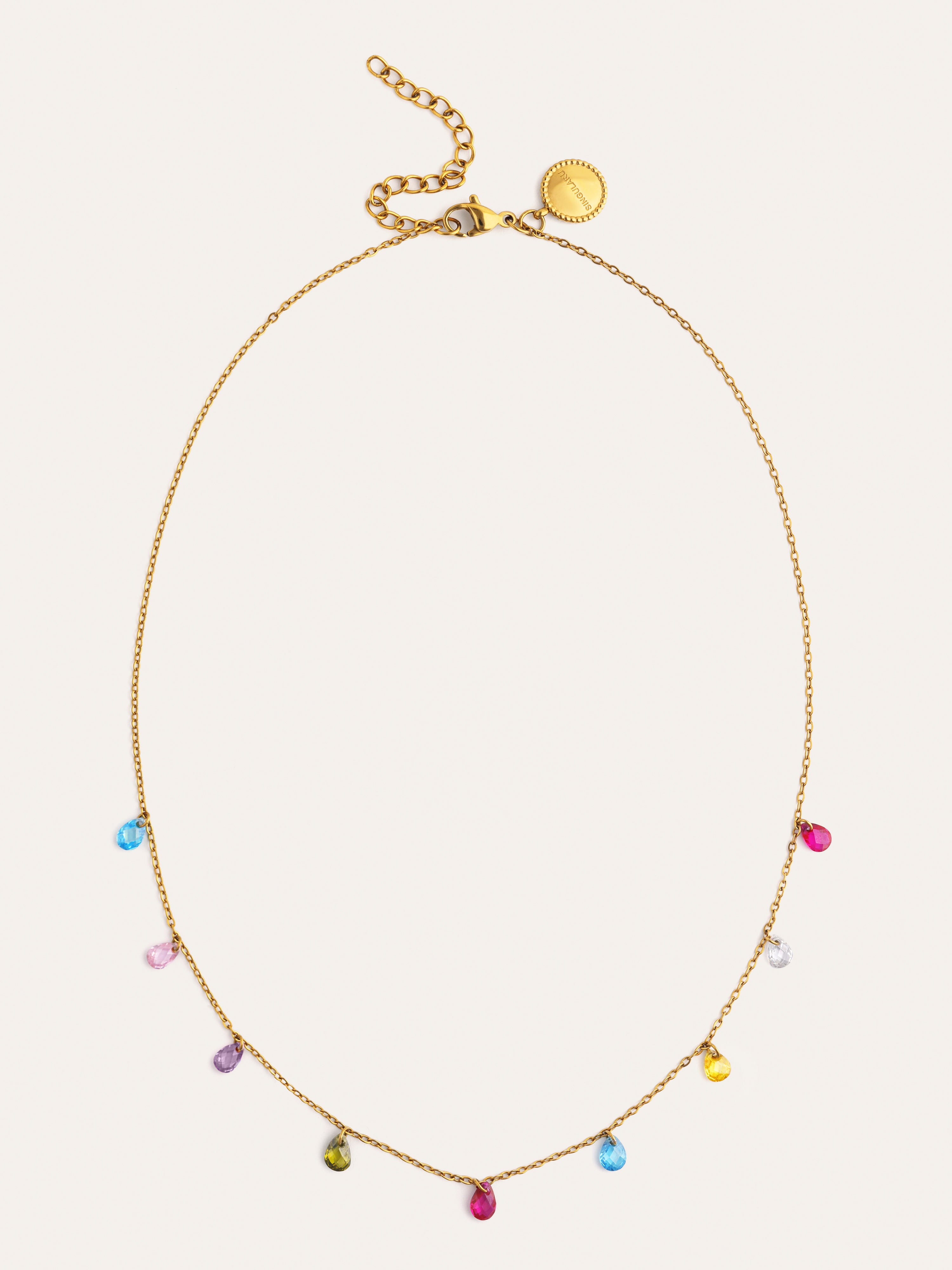 Collar Xiqueta Meua Colors Acero Baño Oro