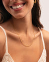 Collar Fiore Acero Baño Oro