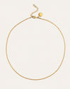 Collar Fine Tape Acero Baño Oro