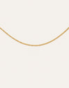 Collar Fine Tape Acero Baño Oro