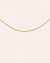 Collar Fine Tinsel Acero Baño Oro
