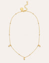Collar Gotas y Dots Baño Oro