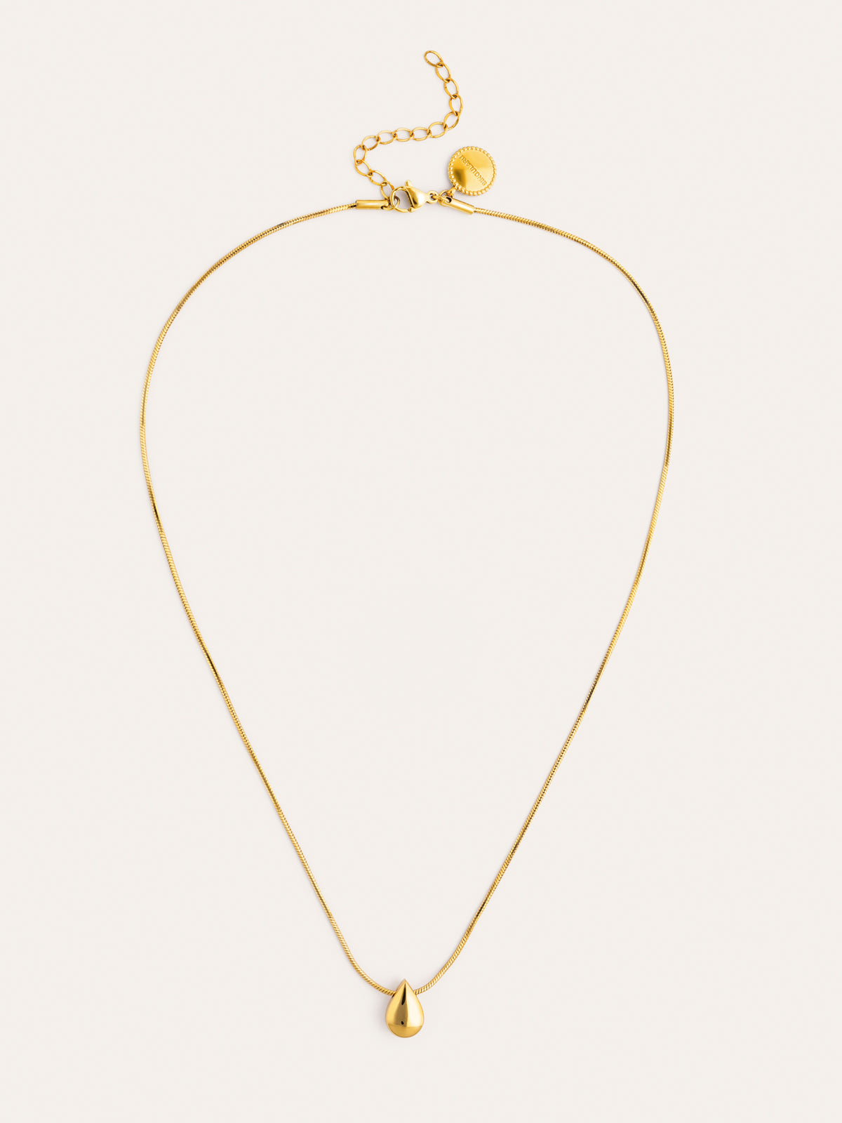 Drop Drop Steel Gold-Plated Necklace - vista 4