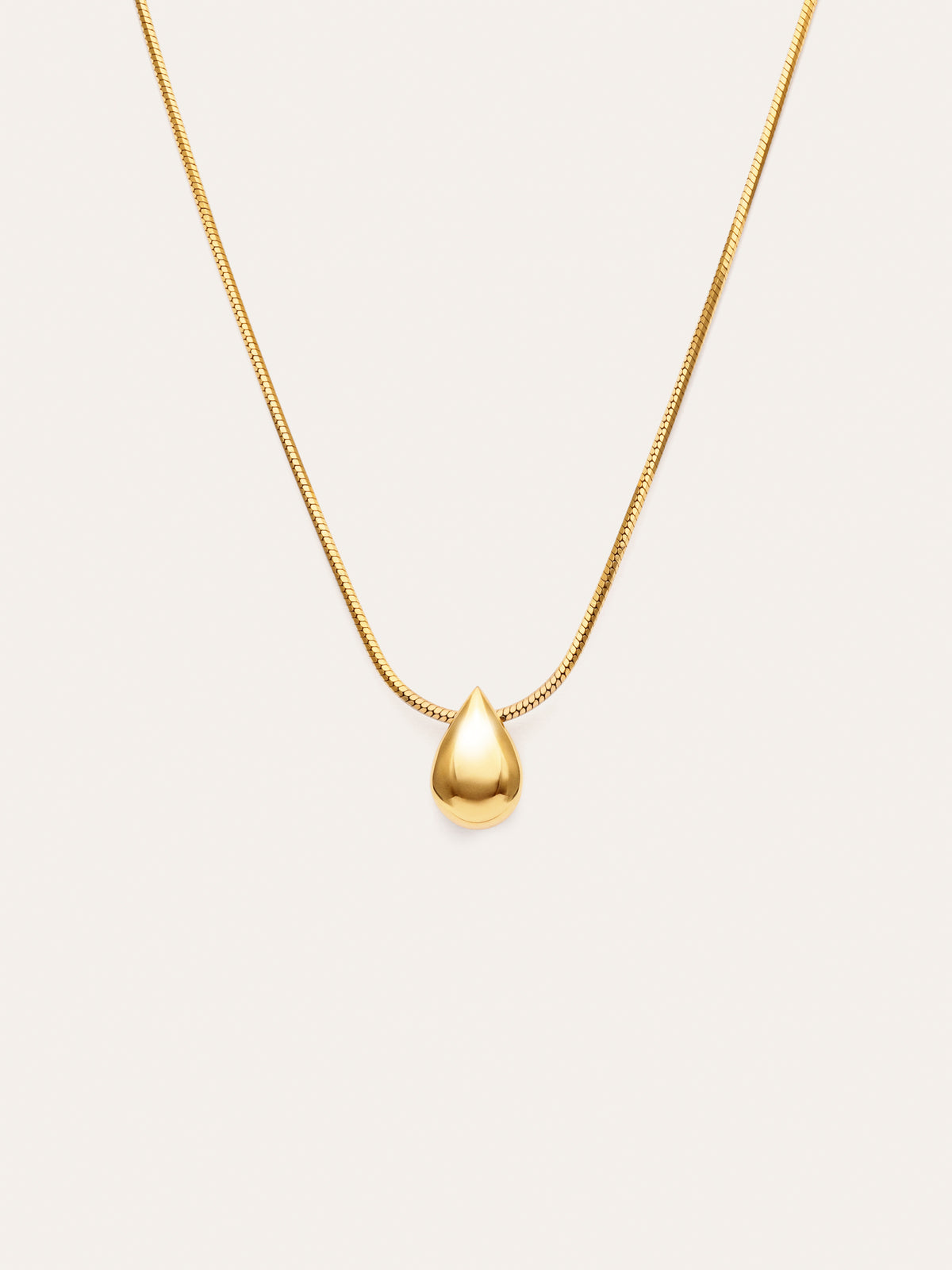 Drop Drop Steel Gold-Plated Necklace