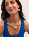 Halskette Gummy Stones Edelstahl mit Goldbeschichtung
