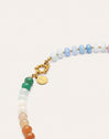 Halskette Gummy Stones Edelstahl mit Goldbeschichtung