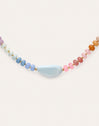 Halskette Gummy Stones Edelstahl mit Goldbeschichtung