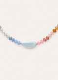 Halskette Gummy Stones Edelstahl mit Goldbeschichtung