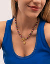 Collar Habana Acero Baño Oro