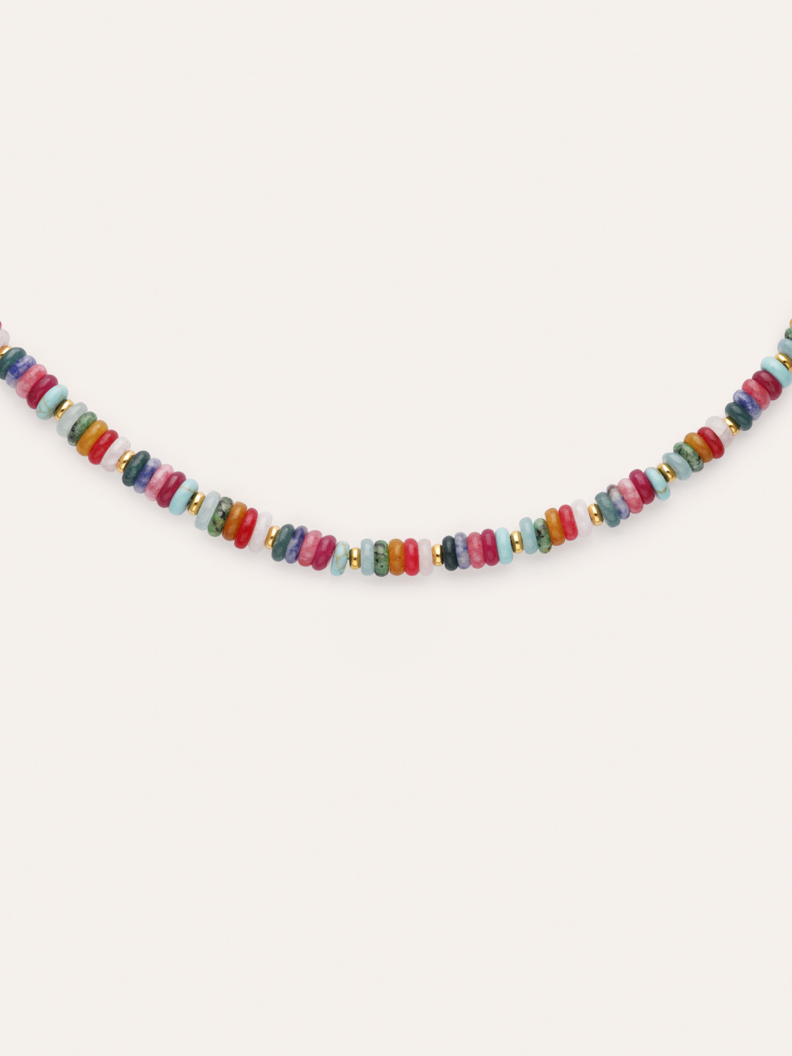 Collar Habana Acero Baño Oro