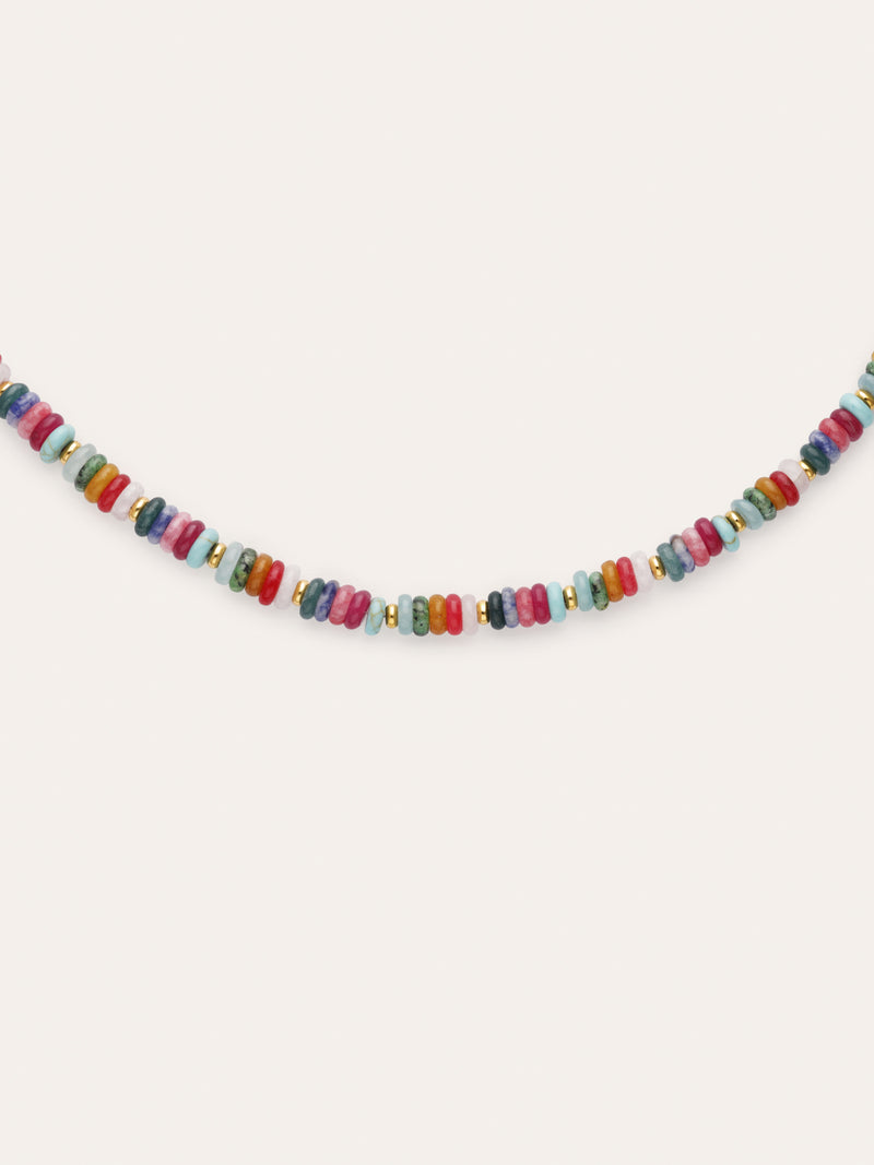 Collar Habana Acero Baño Oro