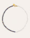Collar Índigo Pearl Acero Baño Oro
