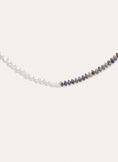 Collar Índigo Pearl Acero Baño Oro