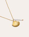 Collier Irida Acier Plaqué Or