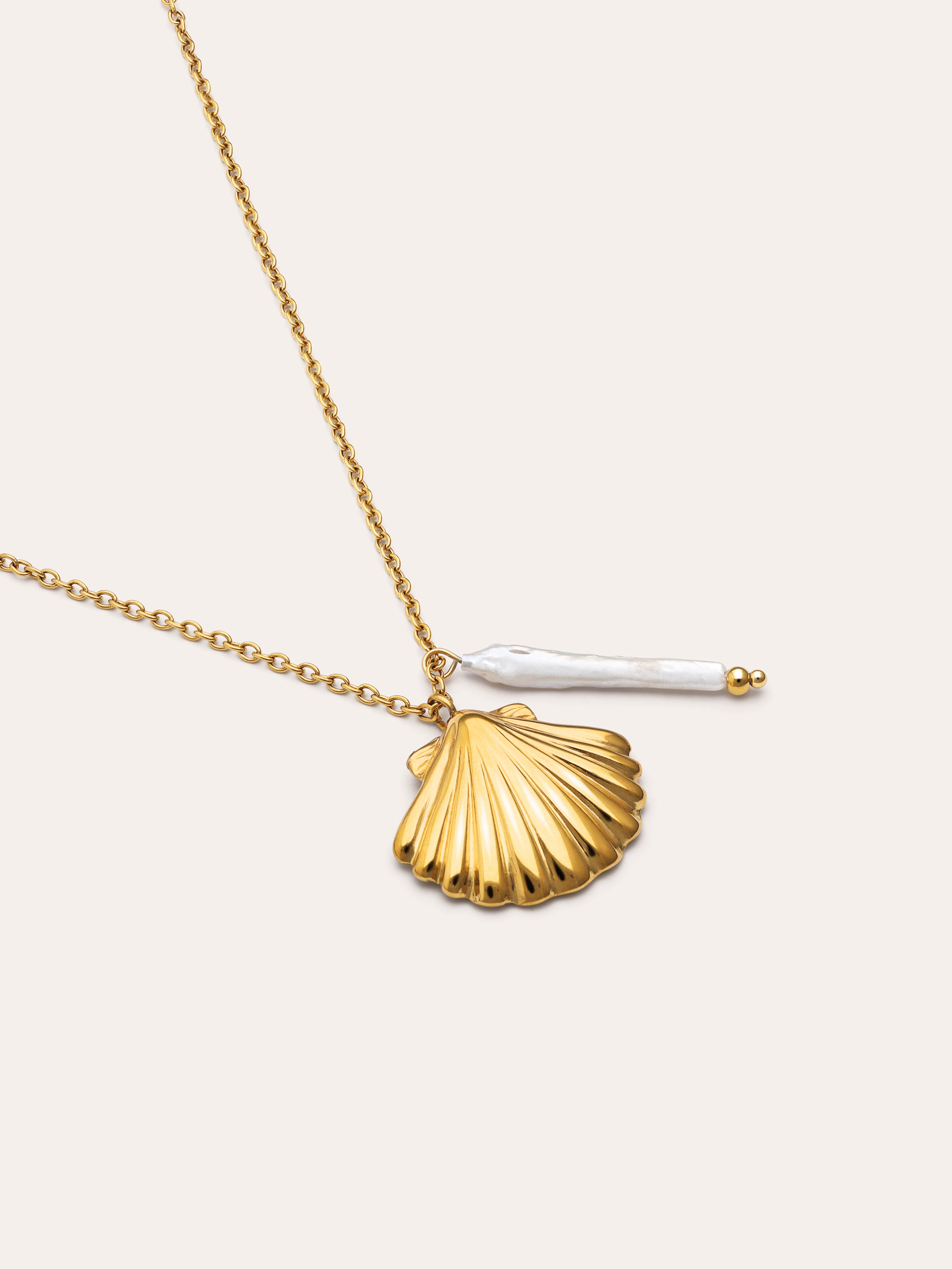 Collier Irida Acier Plaqué Or