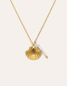 Collier Irida Acier Plaqué Or