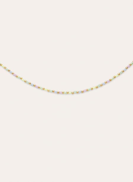 Halskette Joy Colors Edelstahl 18kt vergoldet