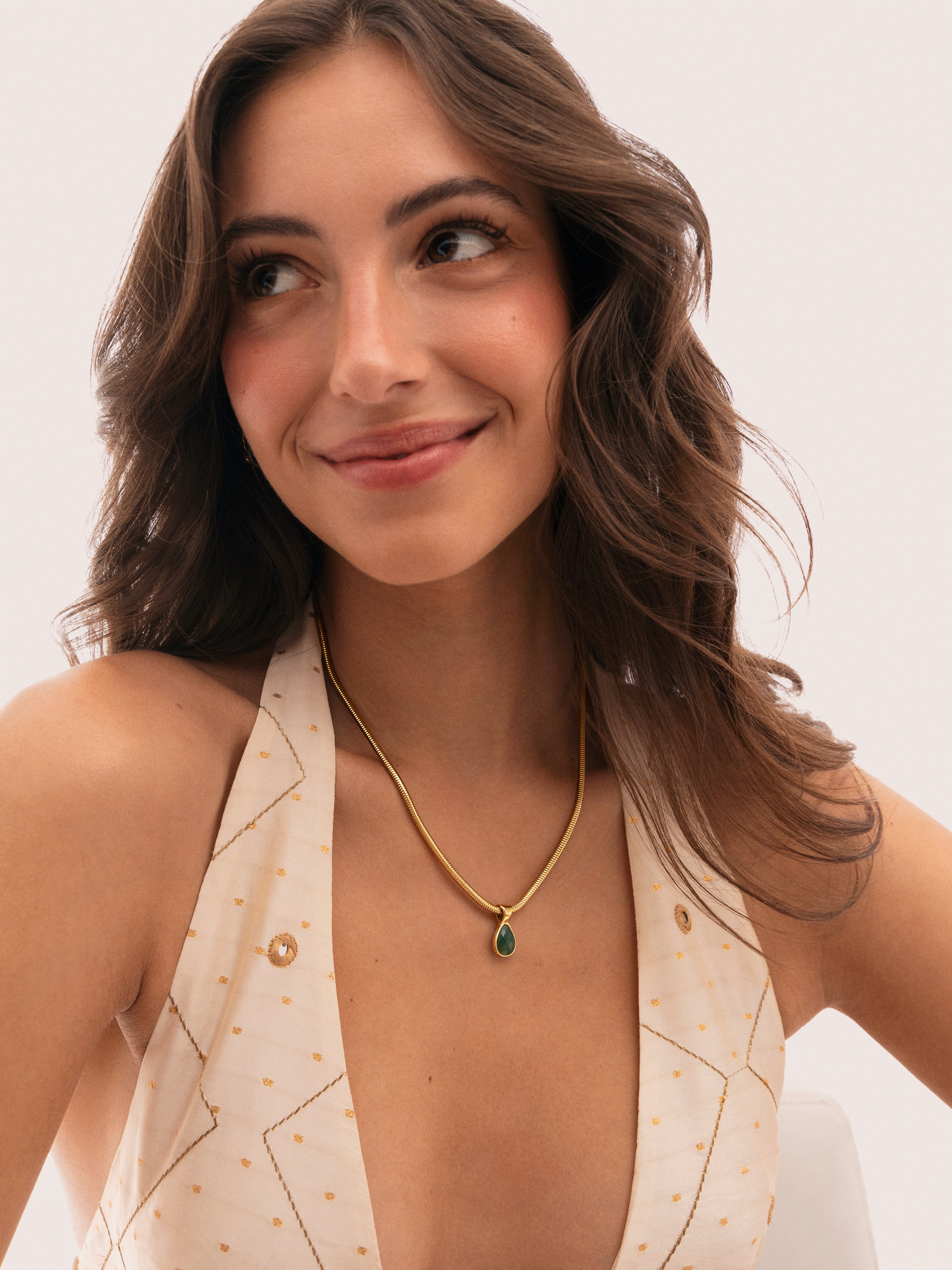 Collier Leti Acier plaqué or