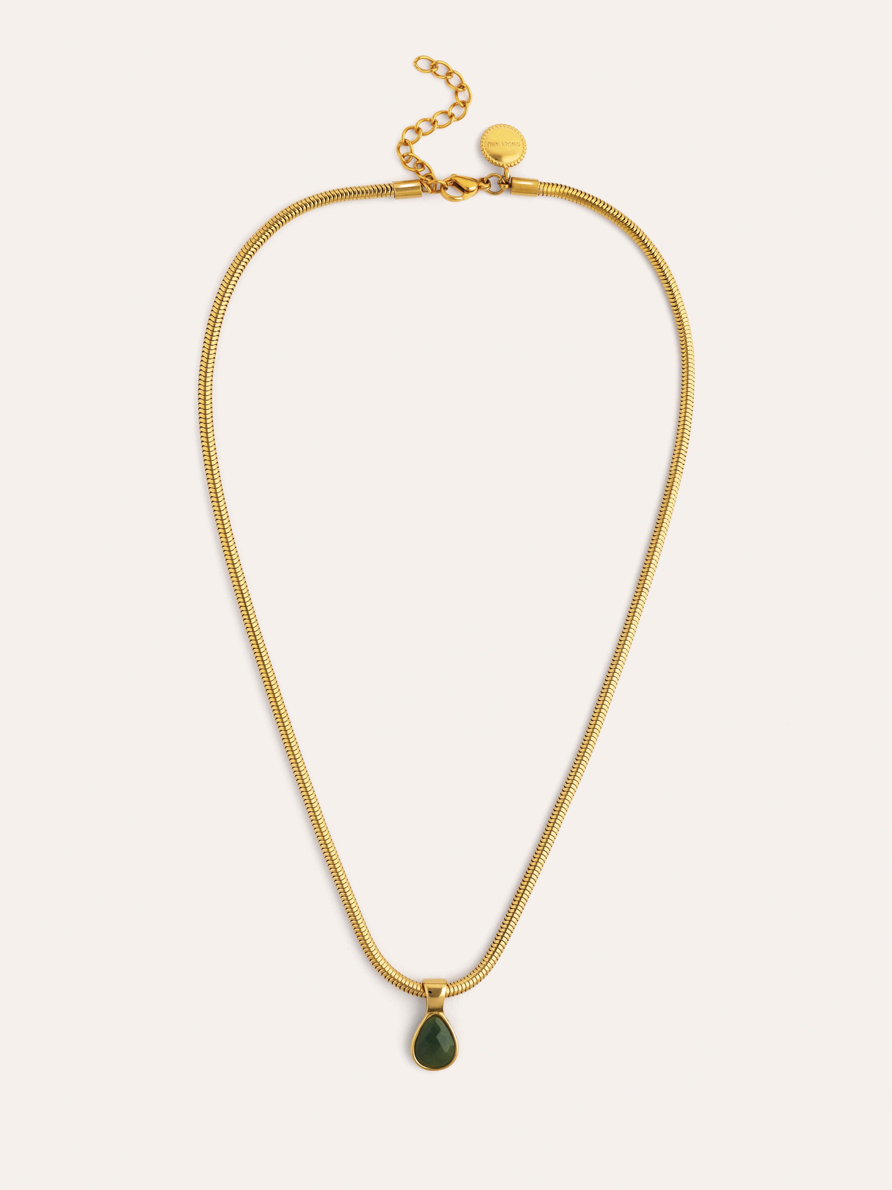 Collier Leti Acier plaqué or