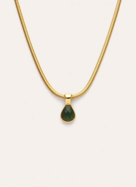 Collier Leti Acier plaqué or