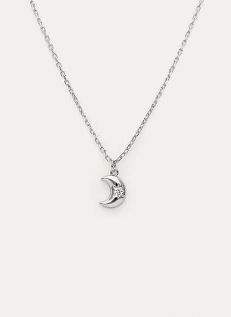 Little Moon Spark Halskette, Silber