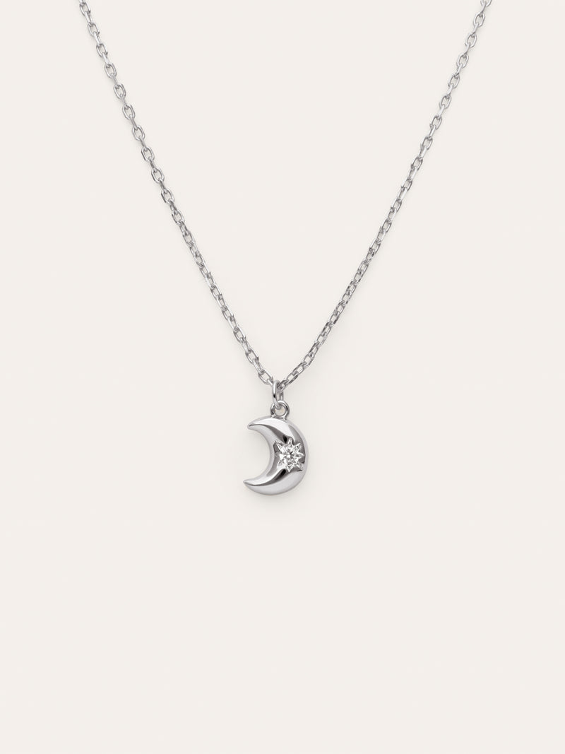 Little Moon Spark Halskette, Silber