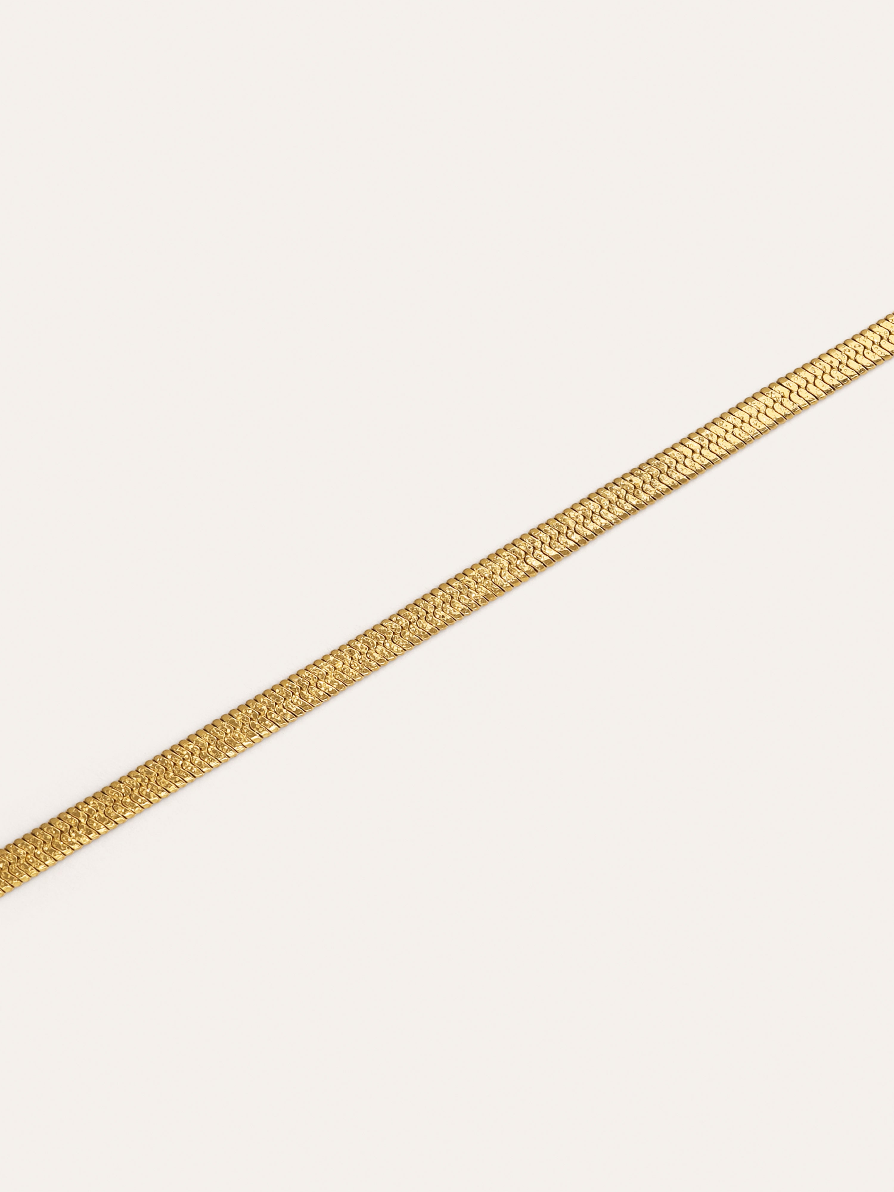 Collier Lisse Sparkling Acier Plaqué Or