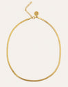 Collier Lisse Sparkling Acier Plaqué Or