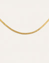 Collier Lisse Sparkling Acier Plaqué Or