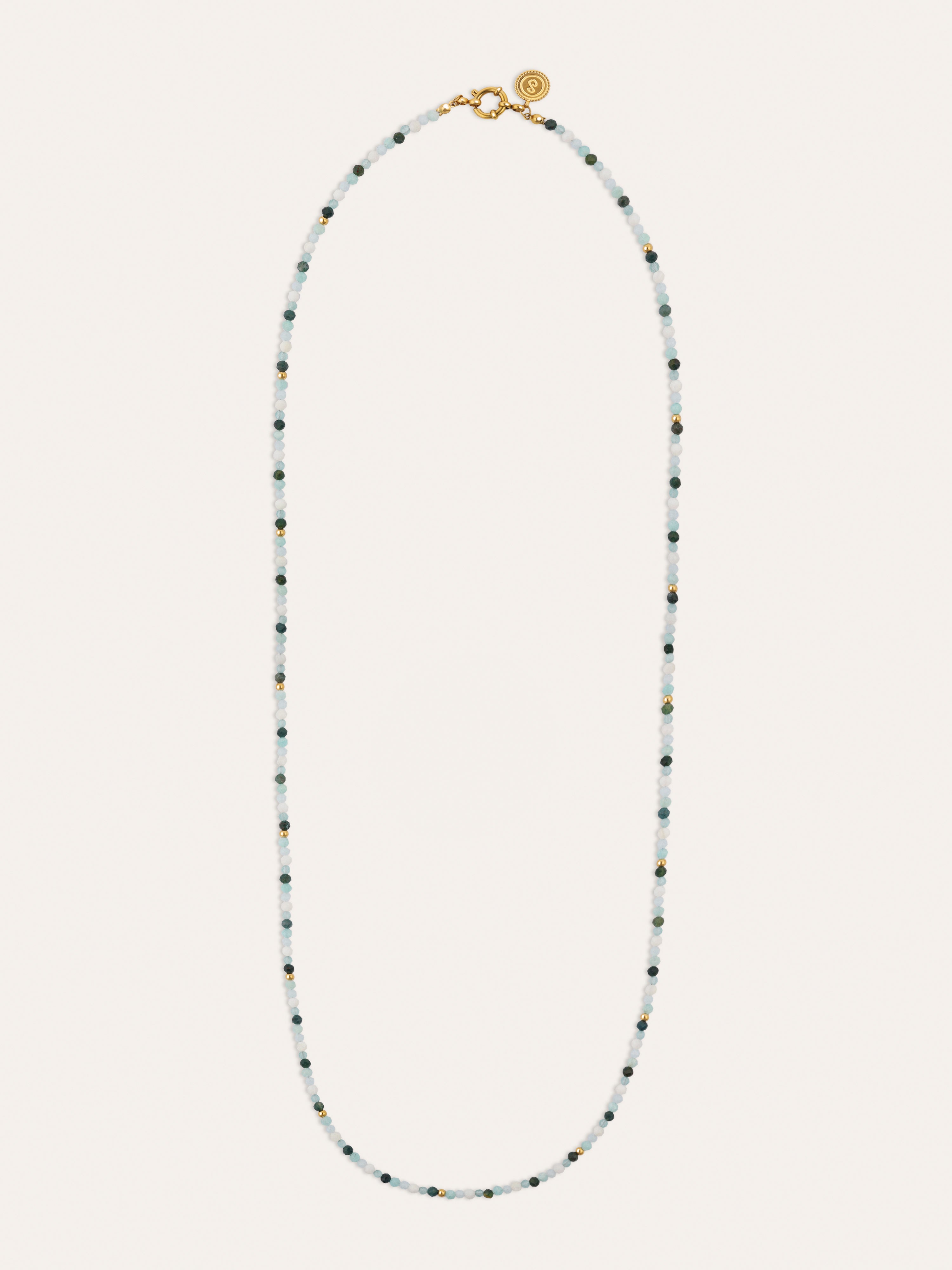 Langer Halsreif Altea Ice Edelstahl mit 18kt Goldbeschichtung