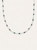 Langer Halsreif Altea Ice Edelstahl mit 18kt Goldbeschichtung